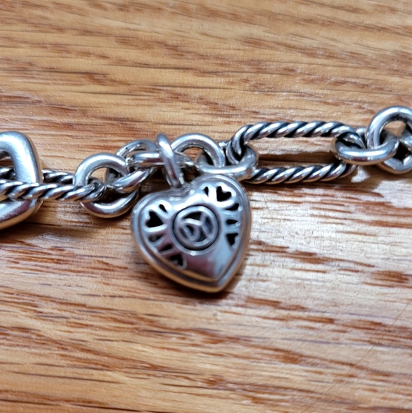 David Yurman 925 Diamond Heart Toggle Bracelet - Picture 3 of 5